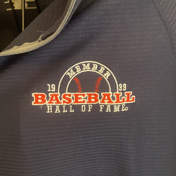 SALE $10! Baseball Hall of Fame Member quarter zip shirt - Picture 2 of 5